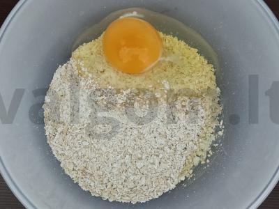 Avižų blynas su pomidoru ir kumpiu Žingsnis 2