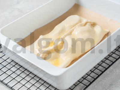 Obuolių pyragas iš sluoksniuotos tešlos Žingsnis 8