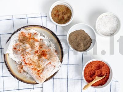 Kalkių filė su degtine ir prieskoniais Žingsnis 2