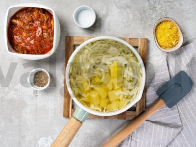 Šči su silkėmis Žingsnis 1