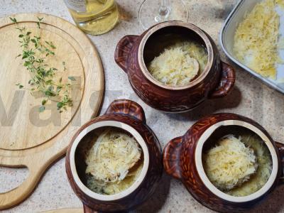 Prancūziškas svogūnų sriuba Žingsnis 11