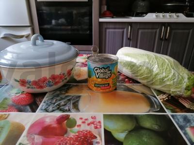 Salotas „Pavasario malonumas“ su vištienos filė Žingsnis 2