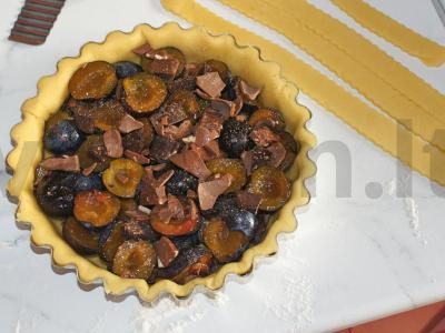 Pyragas „Slyva šokolade su cinamonu“ Žingsnis 5