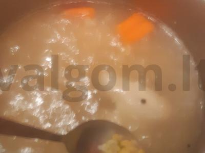 Žirnių sriuba su vištiena Žingsnis 7