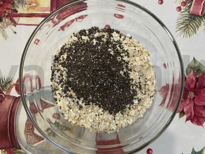 Avižų pudingas su kokosų pienu ir chia sėklomis Žingsnis 2