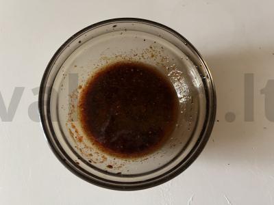 Aštrus medaus padažas žuviai Žingsnis 4