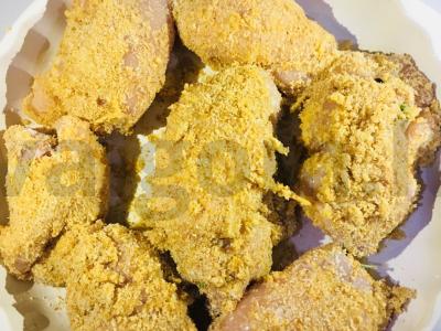 Vištienos filė su kumpiu ir sūriu ritinėliai Žingsnis 4