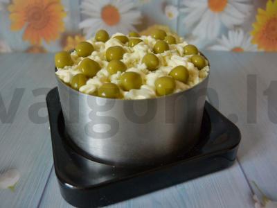 Sluoksniuotas salotas su rūkytomis krūtinėlėmis Žingsnis 4