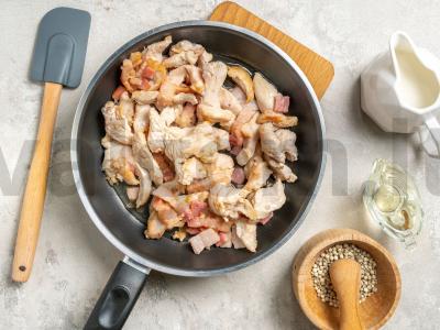 Tortas iš lavašo su kalakutienos filė ir kiaulienos šonine Žingsnis 1