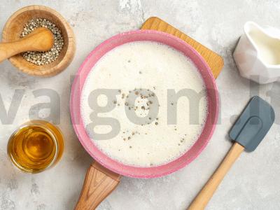 Tortas iš lavašo su kalakutienos filė ir kiaulienos šonine Žingsnis 4