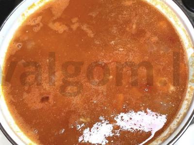 Pomidorų sriuba su balta žuvimi Žingsnis 3