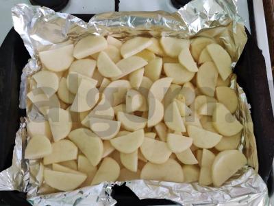 Kumpis, keptas su vištiena ir sūriu Žingsnis 4