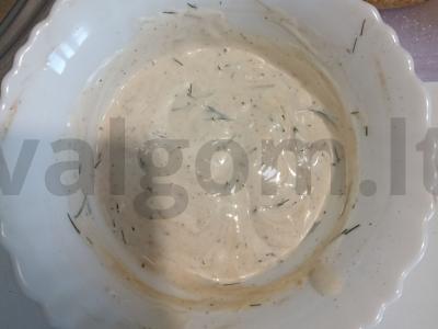 Šašlykas lavaše su vištiena, korėjietiška morkų salotomis ir šviežiais žalumynais Žingsnis 1