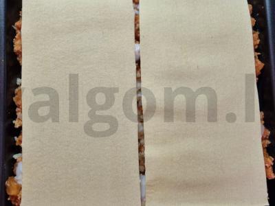 Kalakutų lazanja su parmezanu ir pomidorais Žingsnis 4