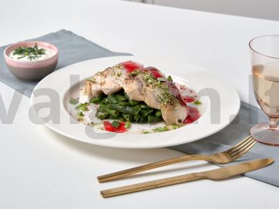 Kalakutienos filė su aviečių sirupu pagrindine nuotrauka