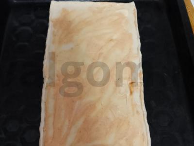 Stačiakampė pica su dešra ir kečupu Žingsnis 2