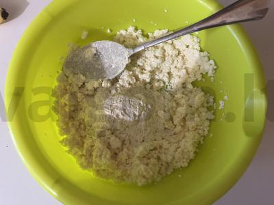 Mažai kaloringi varškės bandelės su bananų įdaru Žingsnis 3