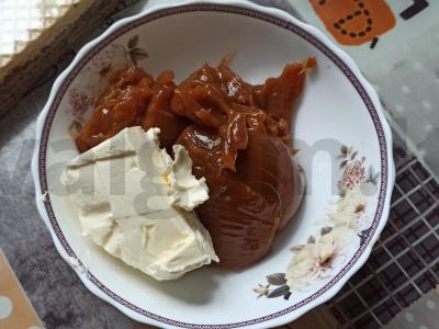 Vaflinis tortas „Atradimas“ be kepimo Žingsnis 1