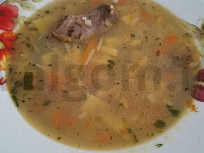 Sriuba su žąsų viduriais pagrindine nuotrauka