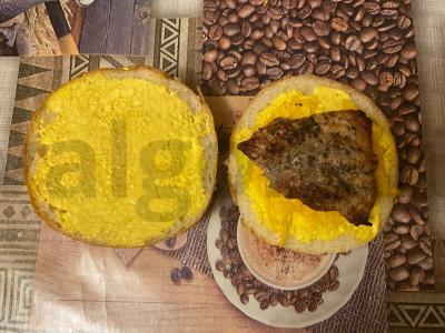 Sūrio ir kiaulienos burgeris Žingsnis 7