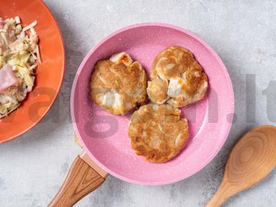 Grikių blynai su kalakutienos filė ir stevijos milteliais Žingsnis 2