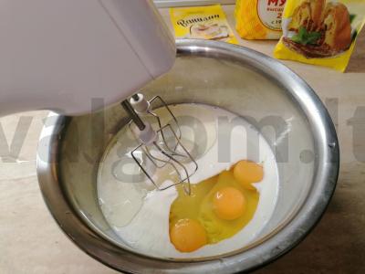 Paprastas keksiukas su aguonomis Žingsnis 1