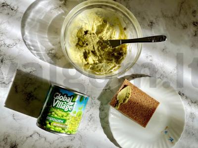 Žirnių ir avokadų mousse su grietinėle Žingsnis 2