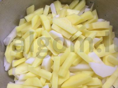 Kepta bulvė prie mėsos, žuvies ar daržovių Žingsnis 1