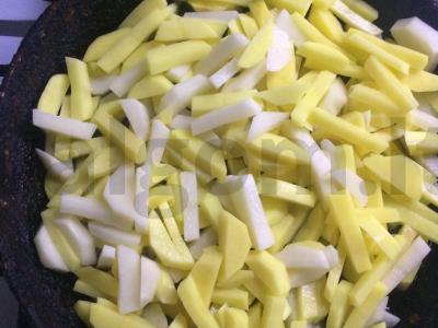 Kepta bulvė prie mėsos, žuvies ar daržovių Žingsnis 2