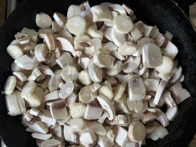 Makaronai su sūriu ir grybais Žingsnis 3