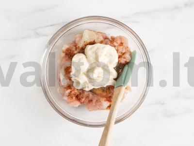 Vištienos blynai su majonezu Žingsnis 4