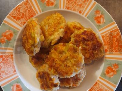 Kotletai „Žuvies apkabinimai“ Žingsnis 6