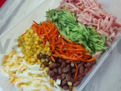 Sotūs salotas su pupelėmis Žingsnis 2