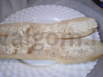 Mini baguette su vištiena, feta sūriu ir jalapeño Žingsnis 1