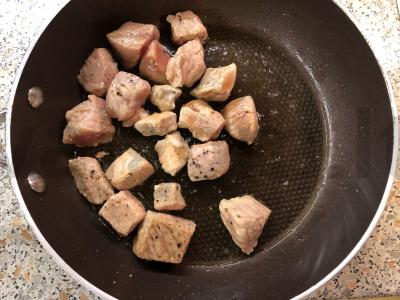 Salotas „Mėsos krepšelis“ Žingsnis 2