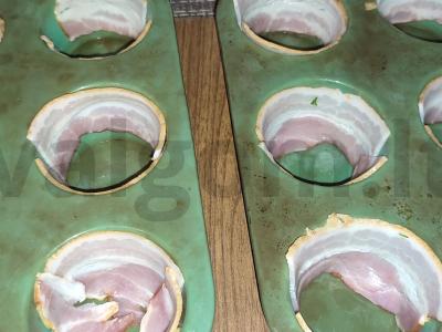 Mėsos keksiukai su bekonu Žingsnis 2