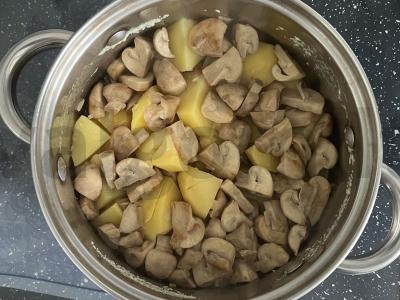 Grybų grietinėlės sriuba Žingsnis 8