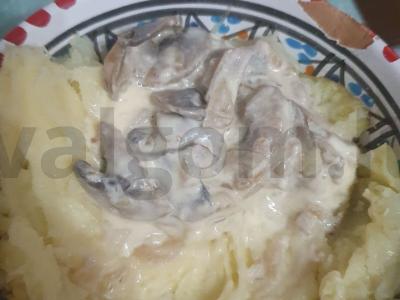 Kroška bulvė su grybais ir grietinėlėmis Žingsnis 8