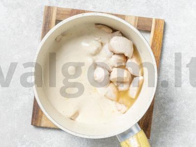 Vištienos filė grietinės padaže Žingsnis 6