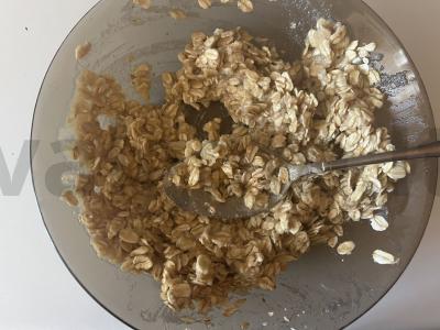 Traškūs žemės riešutų muesli pagal namų receptą Žingsnis 3