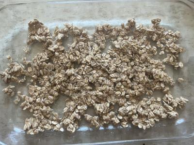 Traškūs žemės riešutų muesli pagal namų receptą Žingsnis 4