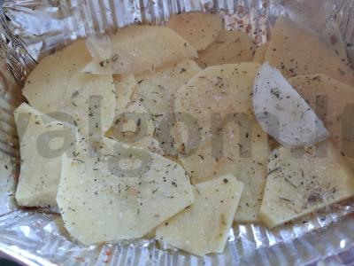 Kiaulienos eskalopas su grybais po sūrio kepure Žingsnis 4