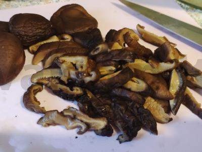 Ryžių makaronai su šiitake Žingsnis 6
