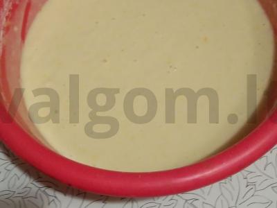 Apelsininis keksas su išrūgomis Žingsnis 2