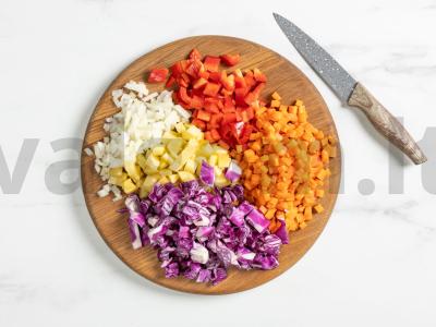 Daržovių sriuba Žingsnis 1