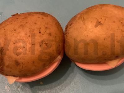 Bulvės su dešra ir sūriu Žingsnis 4