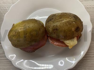 Bulvės su dešra ir sūriu Žingsnis 5