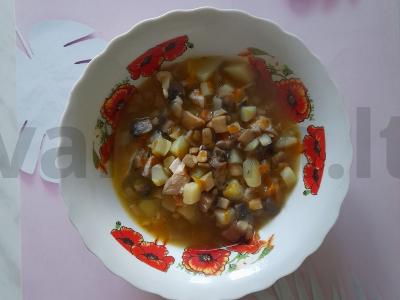 Pievagrybių sriuba pagrindine nuotrauka