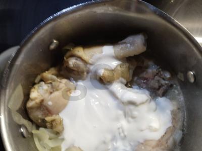 Vištiena grietinėje Žingsnis 4