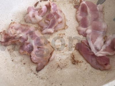 Salotos su moliūgu, bekonu ir sūriu Žingsnis 2